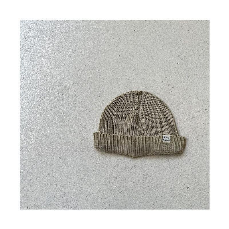 

New Baby Woolen Cap Thin Knitted Melon Rind Cap Retro and Stylish Children s Pullover Cap for Men 45~ 50cm