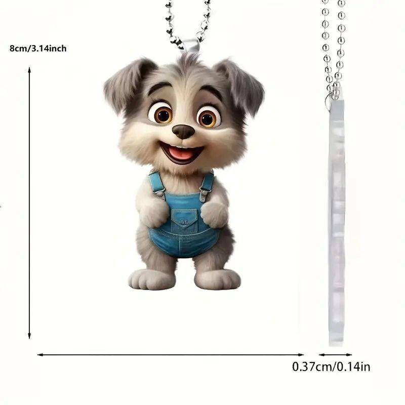 

Cartoon Dog Acrylic Hanging Ornament For Car Interior Decoration Stylish And Design Unique