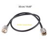 W89C Coax Cable UHF Male PL-259 To UHF Male Jumper Cable Low Loss 50ohm Coaxial Cable