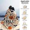 1pc I Heart Fall Halloween Blanket  Soft and Cozy Home Decor Gift for All Seasons, Living Room, Travel, Camping, Car Blankets
