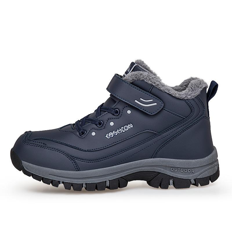 Winter Velvet Warm Cotton Shoes Non-slip and Wear-resistant Medium Walking Shoes Thickened Snow Boots