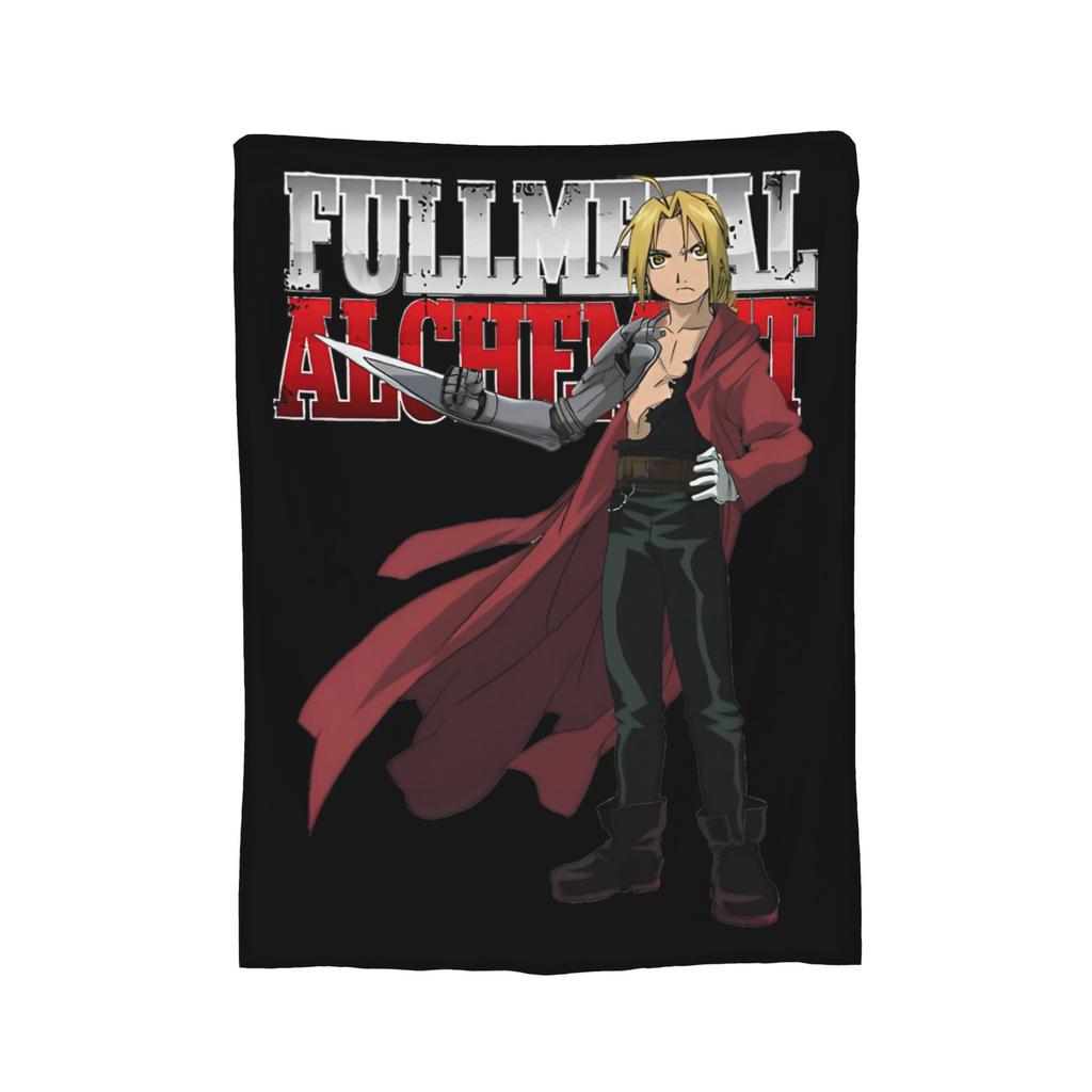 Fullmetal Alchemist Blanket Cover Flannel Anime Manga Warm Throw Blankets for Bedding Couch Bed Rug