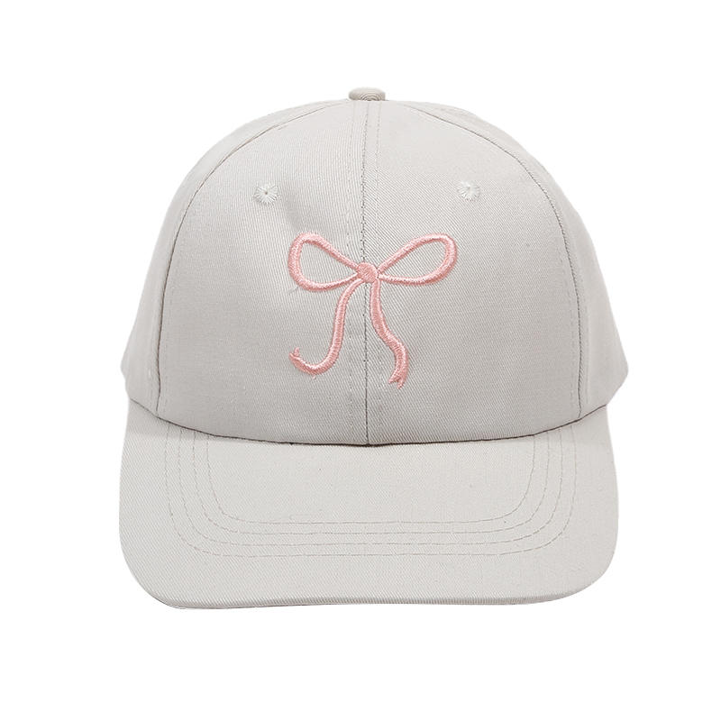 Women Summer Cute Sun Protection Wide Brim Hat Fashionable Net Hat Versatile Accessory Butterfly Knot Embroidered Baseball Cap