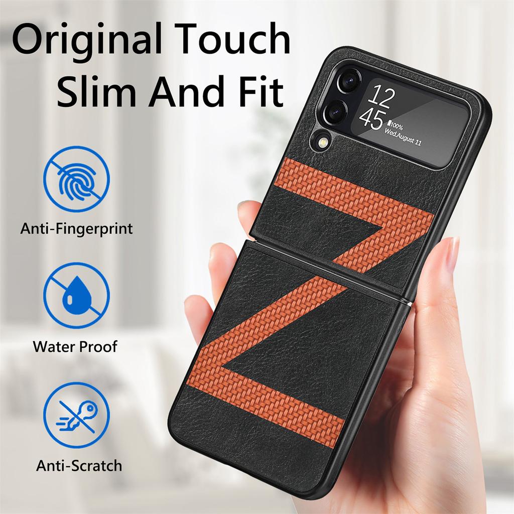 Anti -Drop Slim Protection Leather Case For Samsung Galaxy Z Flip4 5g Flip 4 Zflip4 Ultra Thin Lightweight Folding Cover Funda