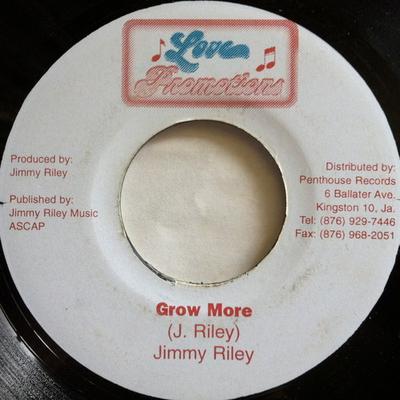 7inch Record JIMMY RILEY - Grow More NONE Love Promotions Jamaica Reggae, Ska & Dub Used