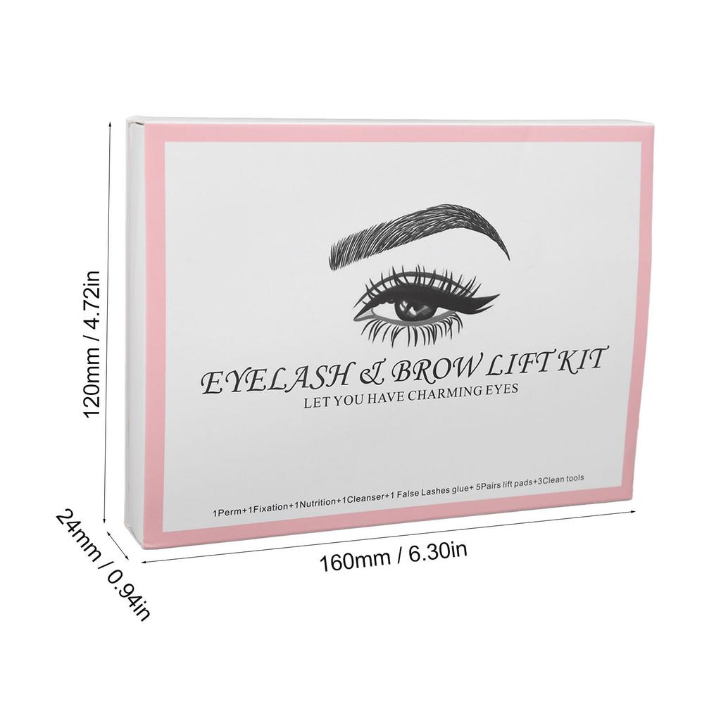 Eyebrow Lamination Kit Semipermanent Safe Moderate 6 To 8 Weeks Long Lasting Eyelash Lift Kit for Eyebrow Eyelash