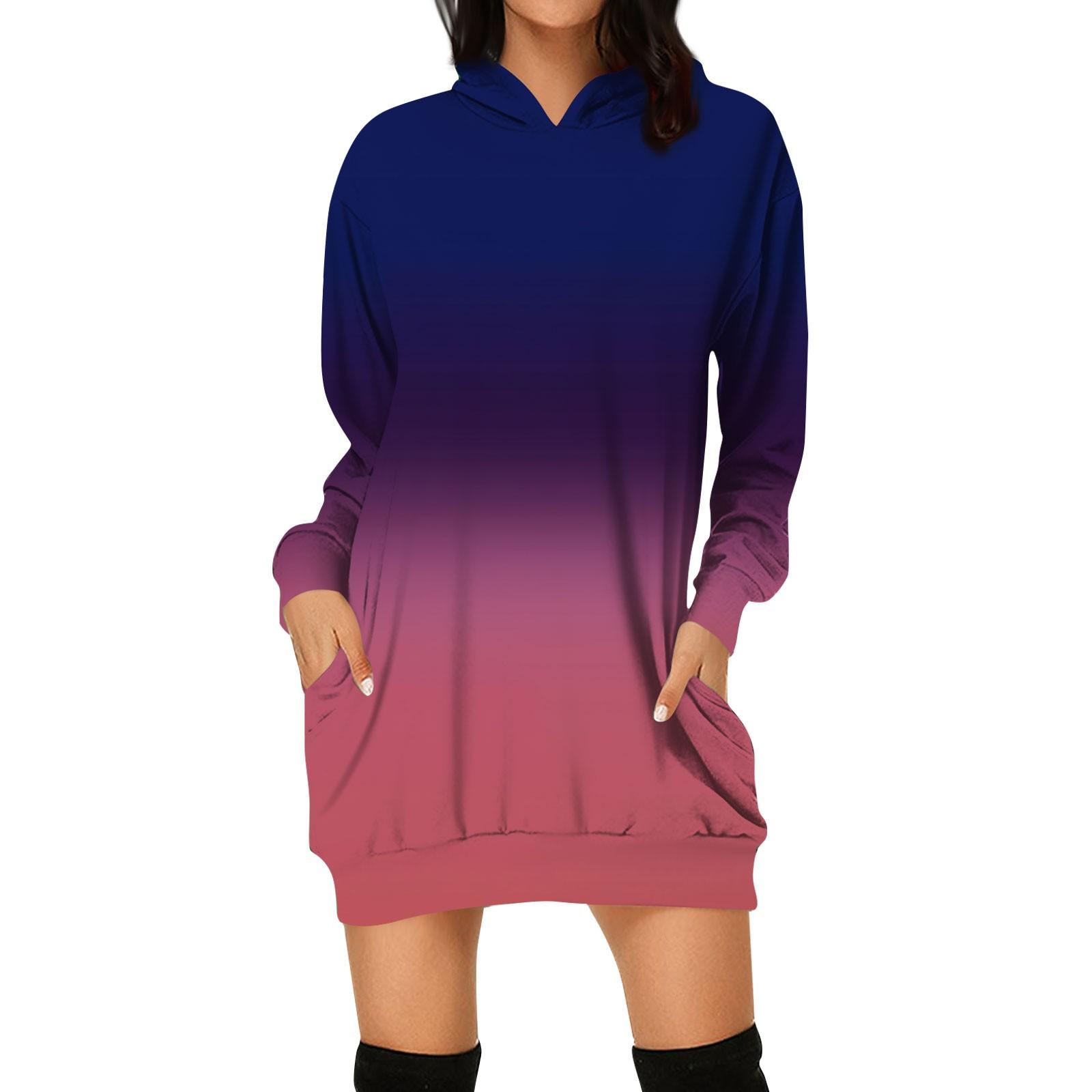 

Женское осеннее и зимнее платье-толстовка с капюшоном, платье с принтом на Хэллоуин S фиолетовый