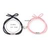 2 Pieces Mutual Attraction BFF Bracelet Distance Adjustable Wristband for BFF