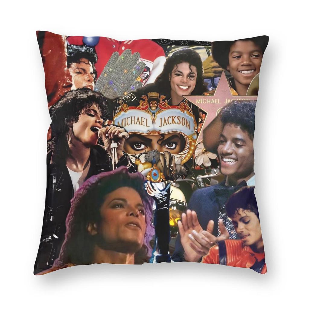 Mj Michael Jackson Pillowcase Printing Polyester Cushion Cover Decorative Pillow Case Cover Seat Square 40X40Cm