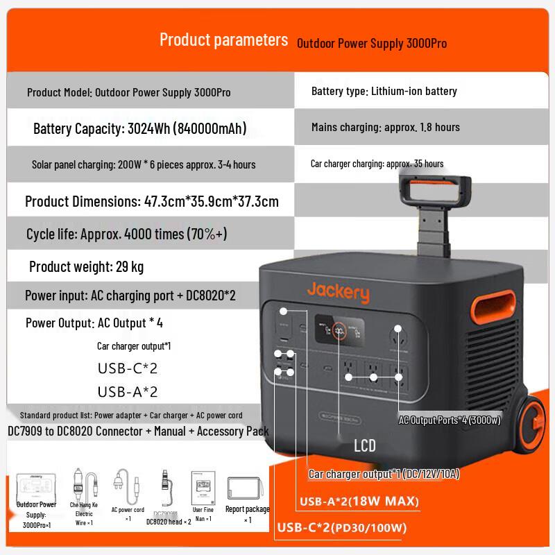 Dian Xiao Er 3000Pro Portable Power Station