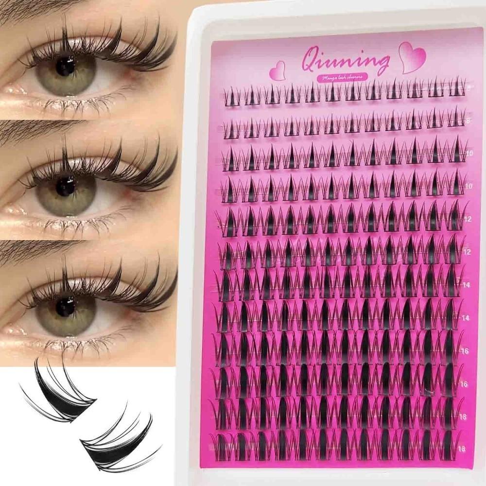 Natural Anime Look Fake Eyelash Set 8-18mm DIY Grafting Eyelashes  DIY Eyelashes Makeup