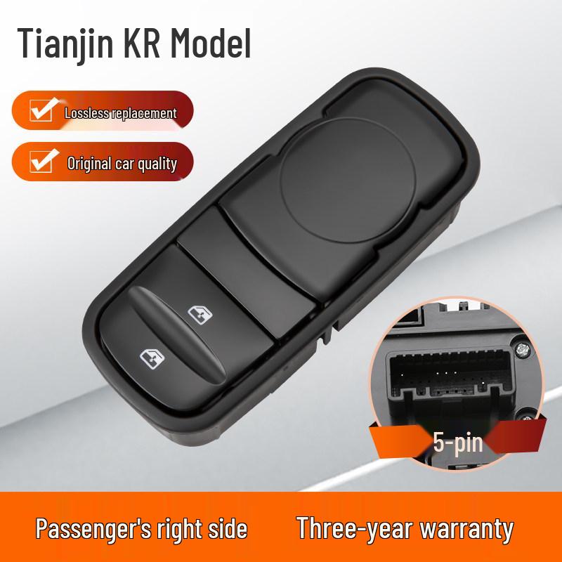 Compatible Window Lifter Switch for Dongfeng Tianlong/Tianjin KR KL Models No Door Disassembly Required