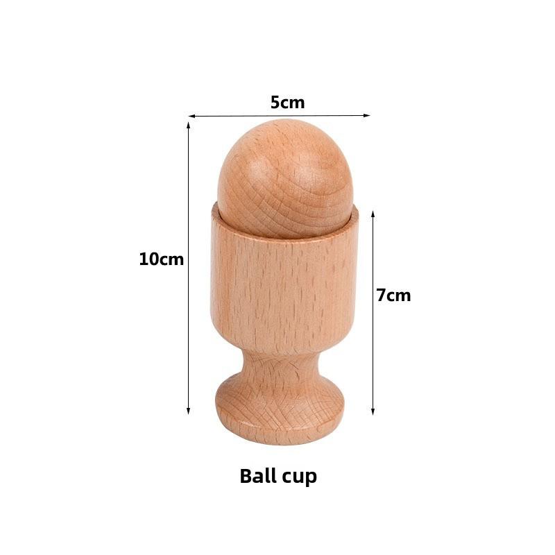 Montessori Wooden Baby Toy Set With Rattles And Shape Sorting For Toddler Play