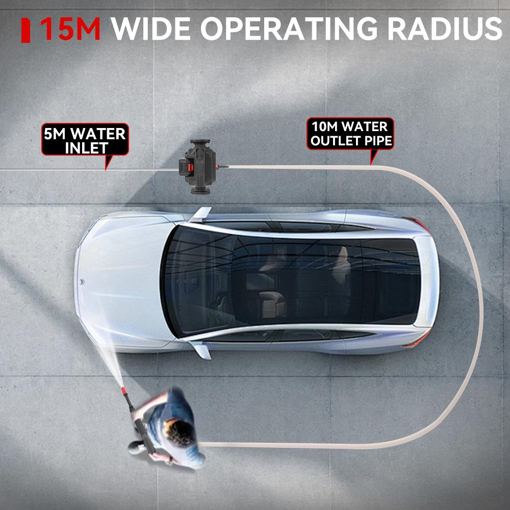 ONEVAN Electric High Pressure Washer 120Bar 2in1 Car Washing Powerful Garden Wash Cleaning Tool For Makita 18V Battery Pin