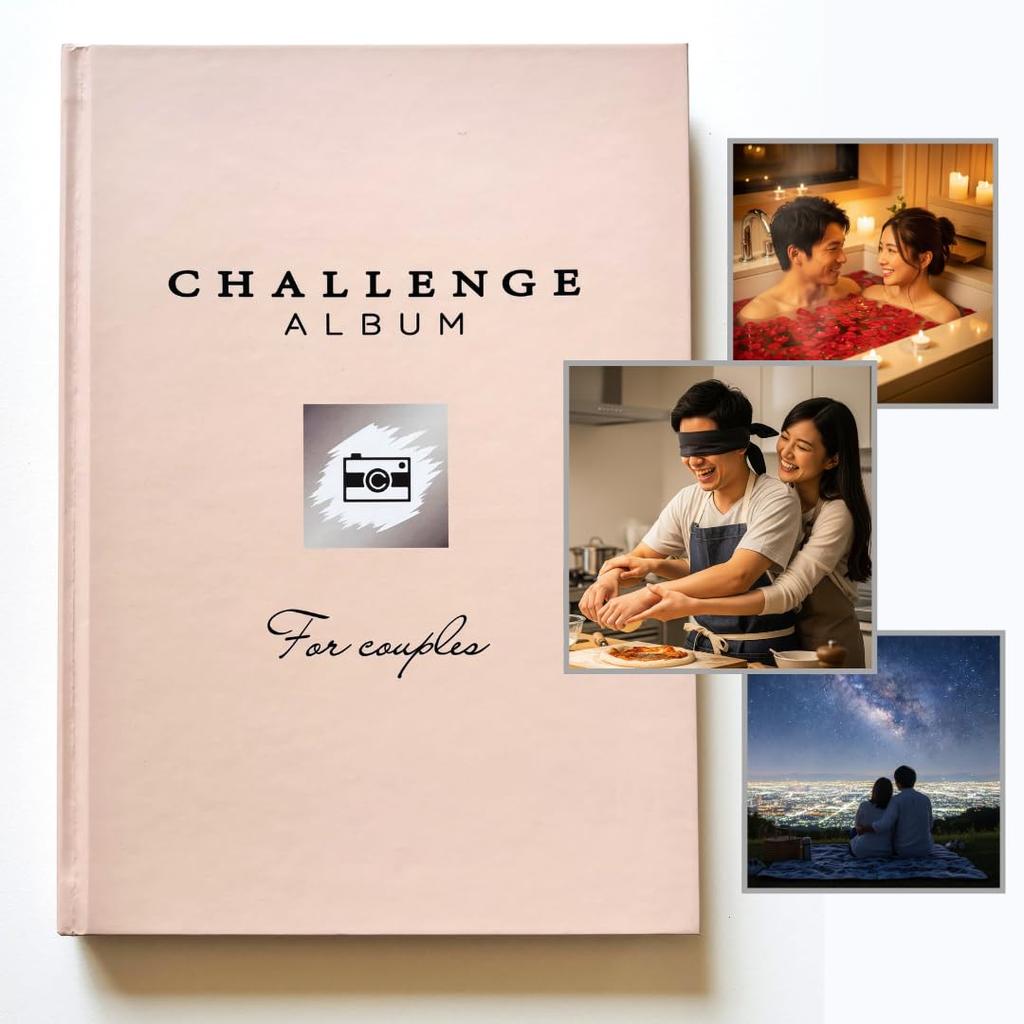 Challenge Album Couples Edition Date Experience Experience Wedding (Scratch-off Book, Album, Gift, Date, Birthday/Anniversary Gift, Gift)