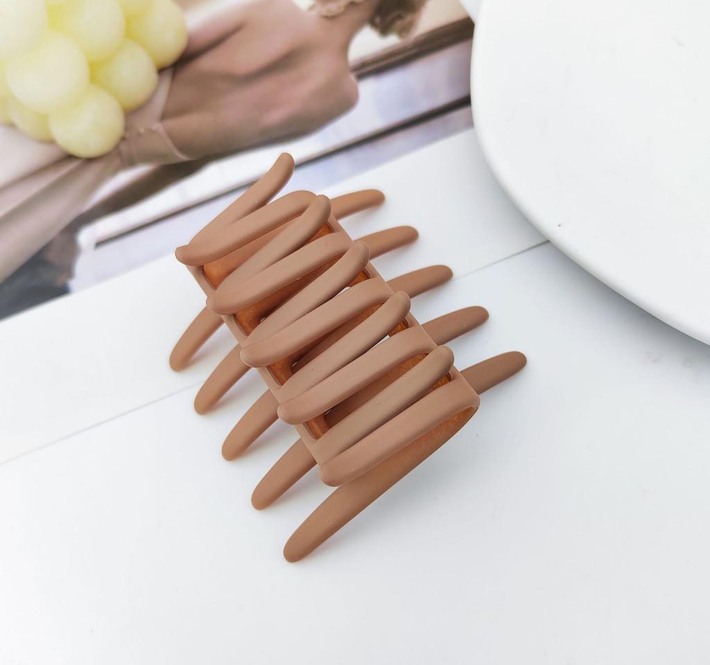1 Stück Schwarzer Pferdeschwanz Haarnadel Haarschmuck Doppelseitiger Haarclip Haarkamm für Damen Mattierter Verzahnter Anti-Rutsch-Kamm