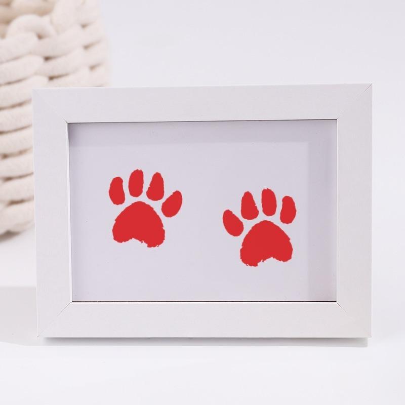 Pet Paw Print Memorial No Wash Ink Pad For Dog Cat Footprint Souvenir Frame