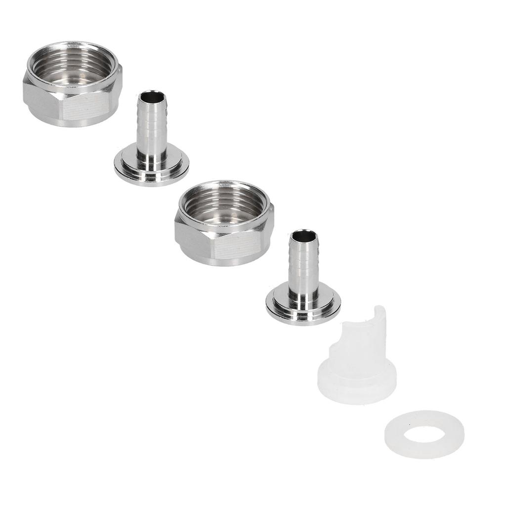 Stainless Steel Beer Keg Coupler Connector Fitting Beer Line Connector Kit for Brewing Equipment