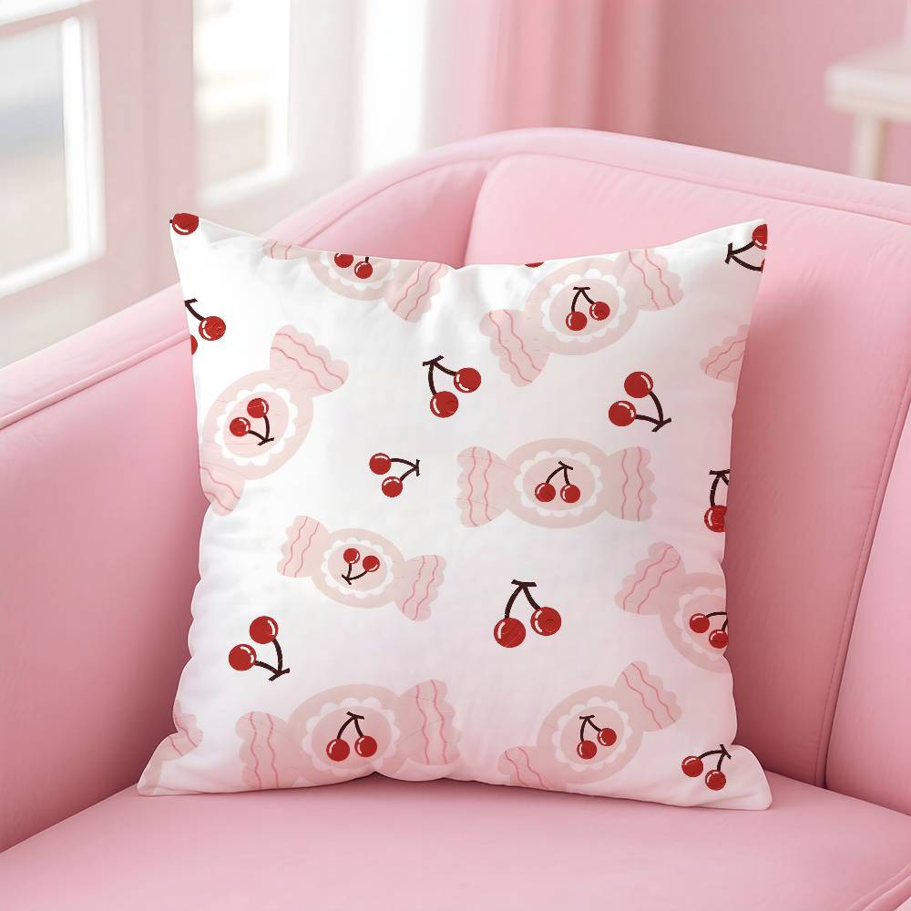 sweet pink candy Pillow Case pattern printing pillowcase living room sofa cushion cover bedroom room decor