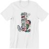 R_yes Gaston Lagaffe Comics Tshirt for Men with Books Soft Casual Tee T Shirt Novelty Trendy Loose White