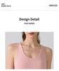 Women's Sexy Breathable Yoga Tank Top with Chest Pad and Wide Straps