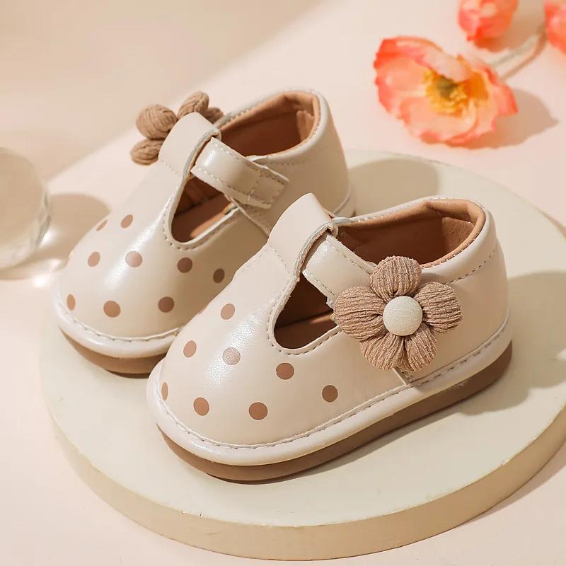 Fashion Girls' Shoes Spring New Baby Shoes Soft Soled Baby Shoes Anti Slip Children's Shoe  Simple Baby Walking Shoe