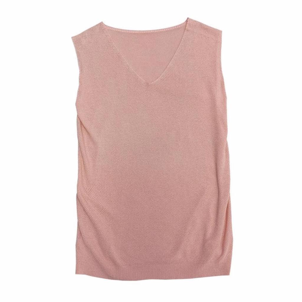 - catty loose large size sling vest women's summer knitted ice silk T-shirt bottoming shirt sleeveless inner top