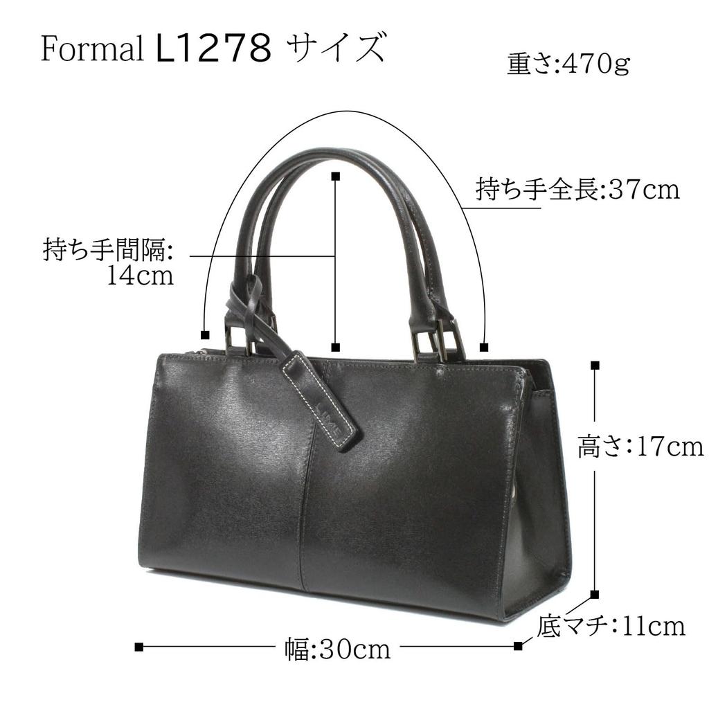 LIME Hergestellt in Japan Formelle Handtasche L1278 Schwarz Echtes Leder Ledertasche Hergestellt in Japan Lime Formell Damen Wasserabweisend