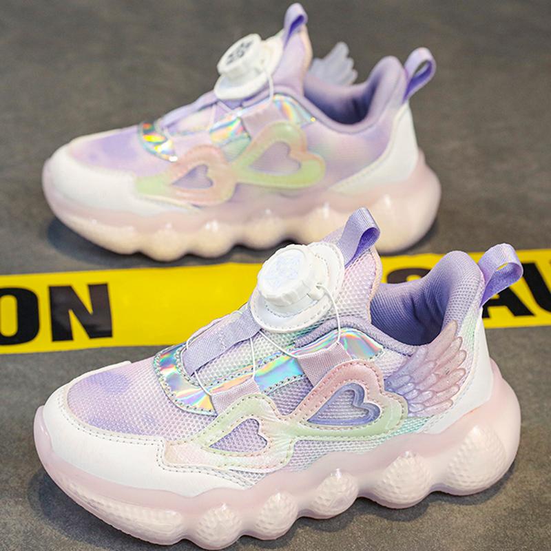 Hot Selling Young Sneakers Fashion Rotating Buckle Outdoor Walking Shoes Winter Warm Thick Soled Anti-friction Kids Casual Shoes