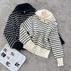 2025 Autumn Women's High Neck Zip Cardigan Knit Sweater