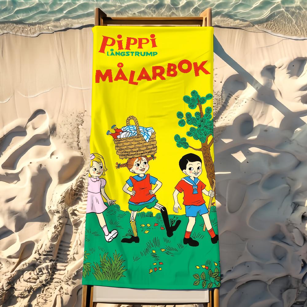 Conosci Pippi Calzelunghe Telo da Spiaggia Doccia Bagno Viaggio Leggero Delicato sulla Pelle per Piscina Campeggio Crociera Estate