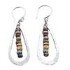 Multicolor Alloy Drop Earrings Fashionable Rainbow Beaded Ear Rings  Bohemian Inspires Accessory for Everyday Wear