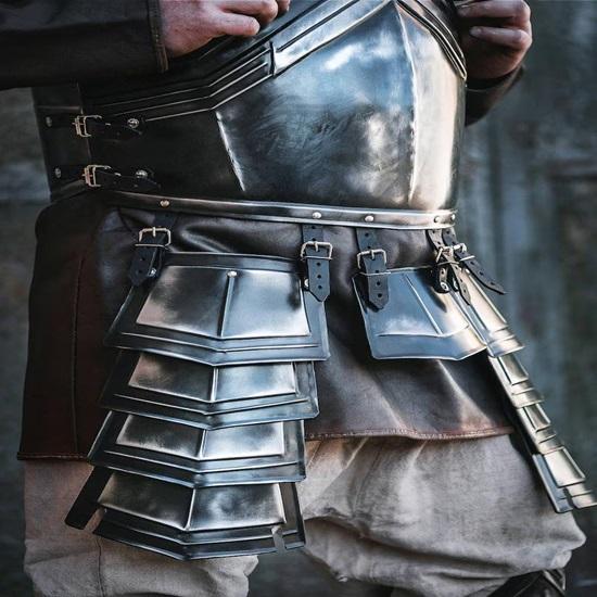 Dwarf Knight Blackened Steel Full Armor Cosplay Battle Gear Reconstruction Warrior Armor Style
