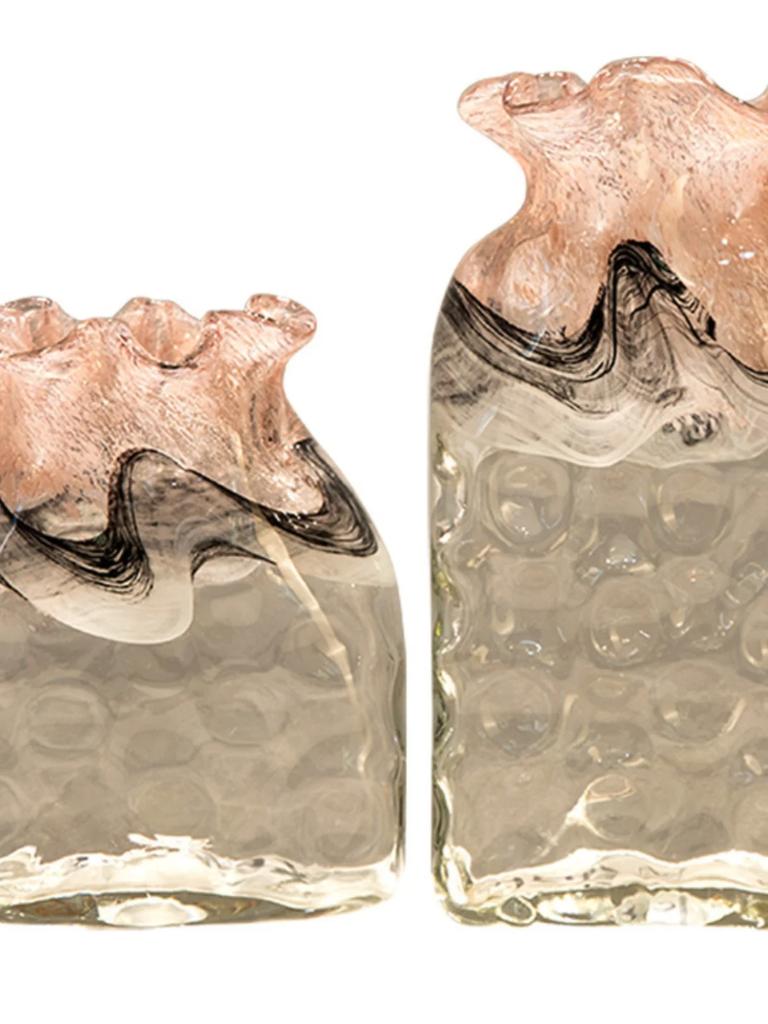 Vase glass gradual change color newChinese creative irregular shape suitable for living room table hydroponic flower arrangement