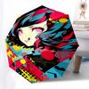 1pc Pop Art Girl Outdoor Umbrella - Automatic Opening/Closing, Portable 3-Fold Design, 8-Bone Iron Frame, Festival Gift for Fans, Travelers, Dail