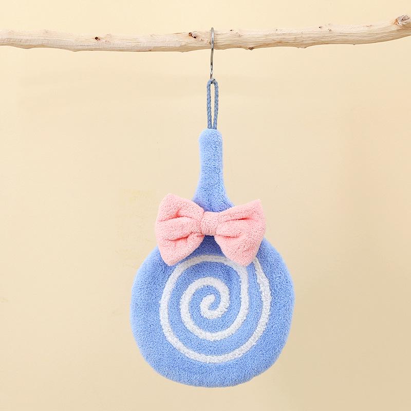 Cute Cartoon Hanging Hand Towel - Absorbent, Thickened Bathroom or Kitchen Dishcloth
