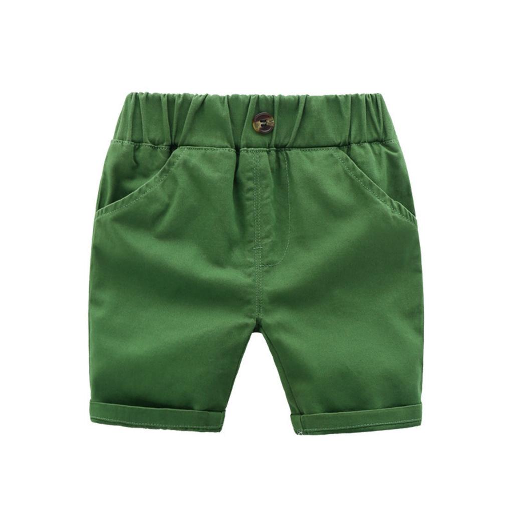 Kids' Casual Cotton Shorts 5/5 Length Comfortable Summer Short Pants for Boys and Girls