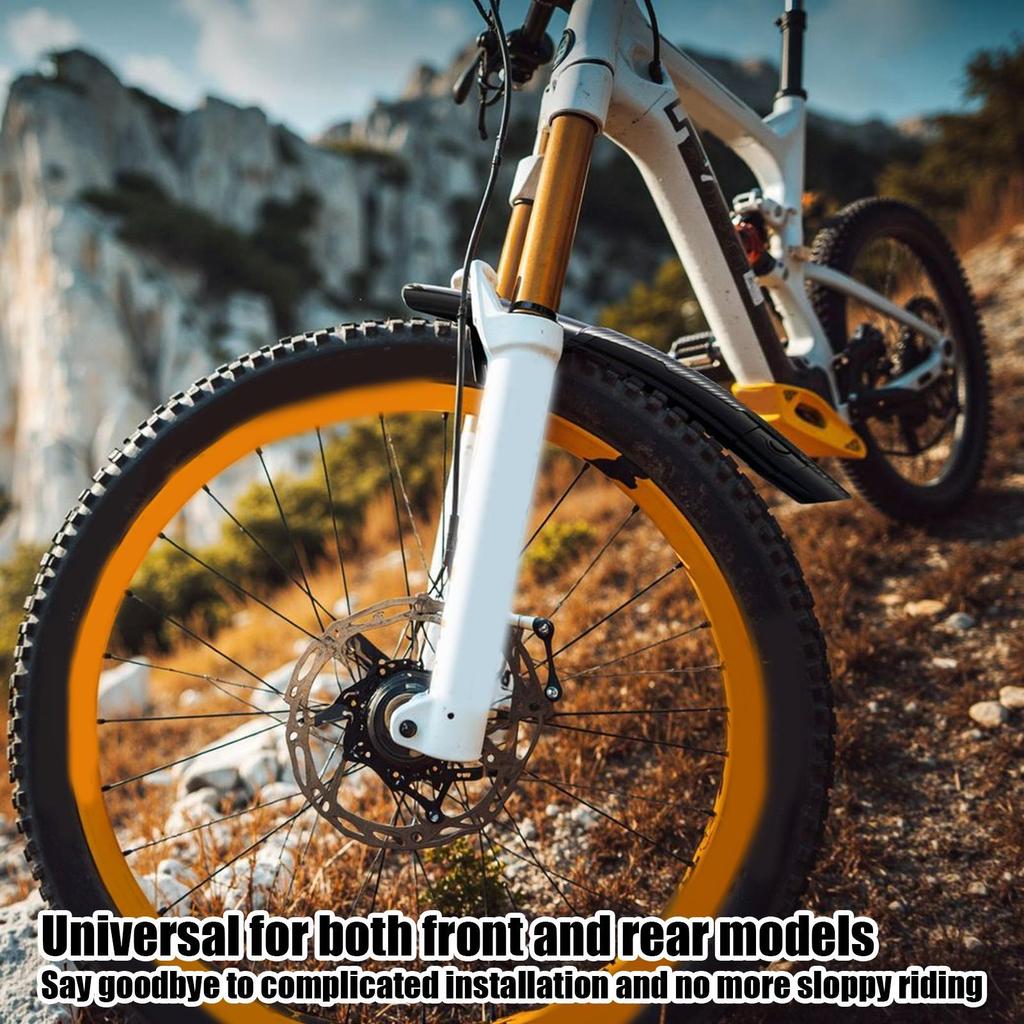 Bike Mud Guard Front Rear Full Cover Bike Mud Guard Set For Forks Grime Mountain Road Bikes All Wheels Men Women Electric Bikes