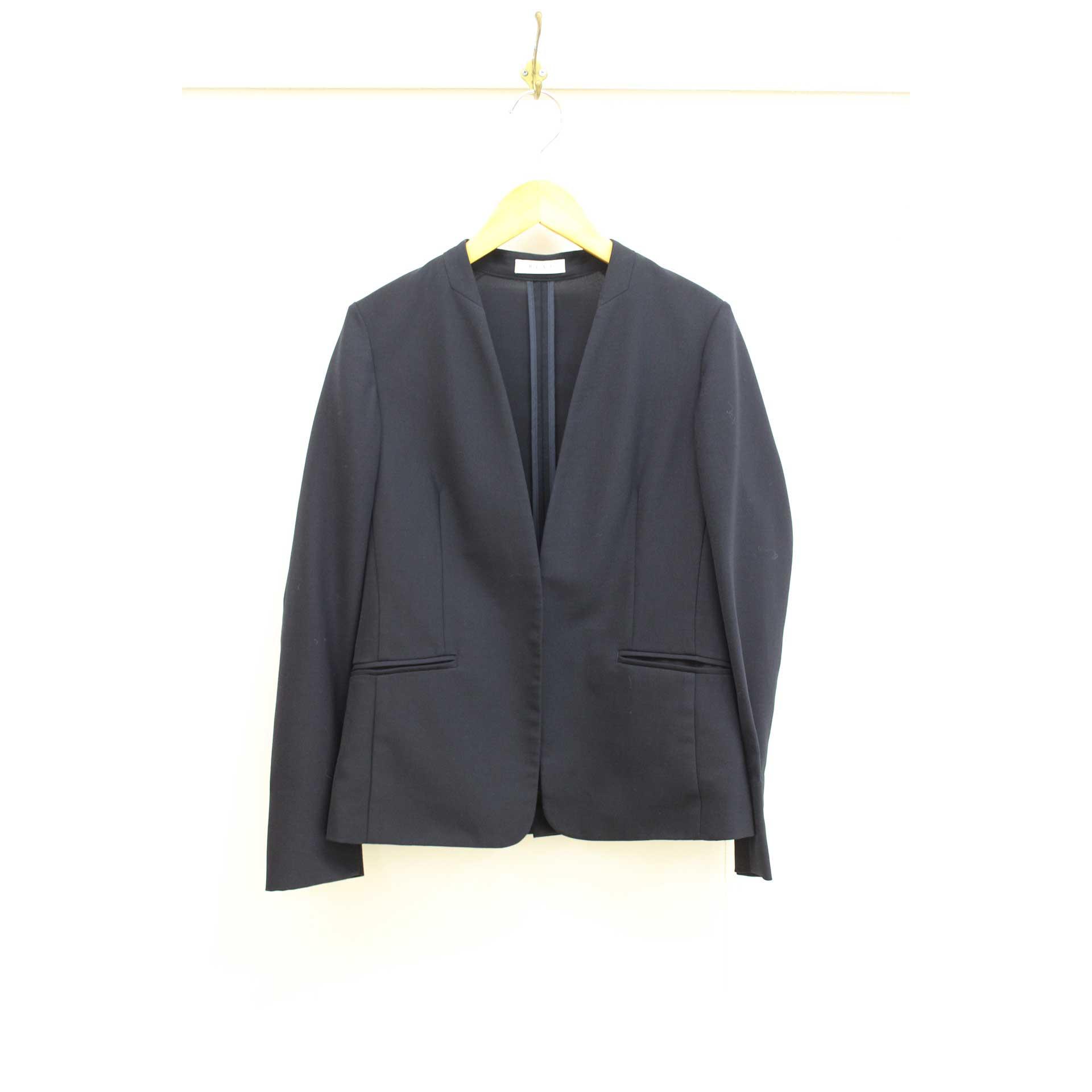 [Price reduction] Plaste 2-Way Light Stretch Collarless Jacket Women s XS Navy [Used]