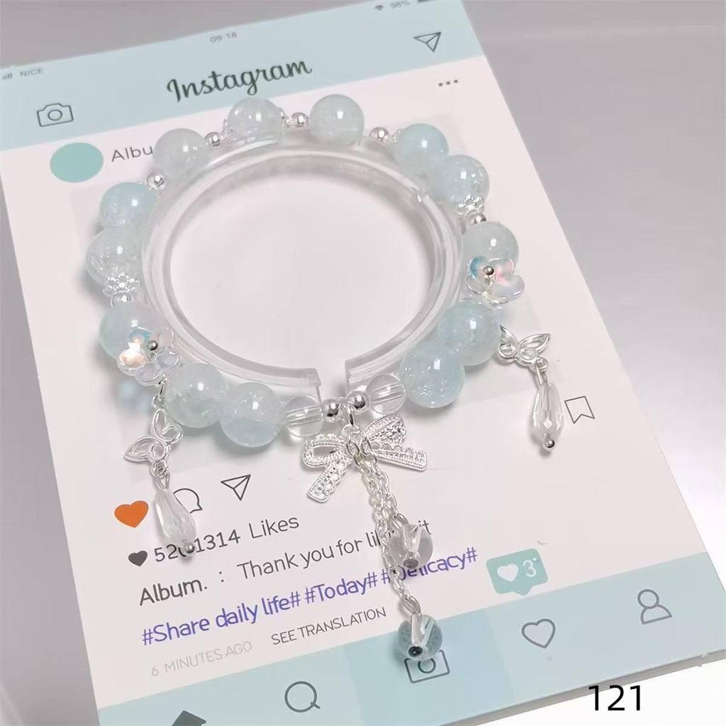 Mori Style Starry Sky Crystal Butterfly Bracelet - Elegant, Versatile Fairy Design for Women and Best Friends