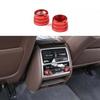 Button Knob Console Air Conditioner Red Aluminum For BMW 5 Series G30 Cover Trim