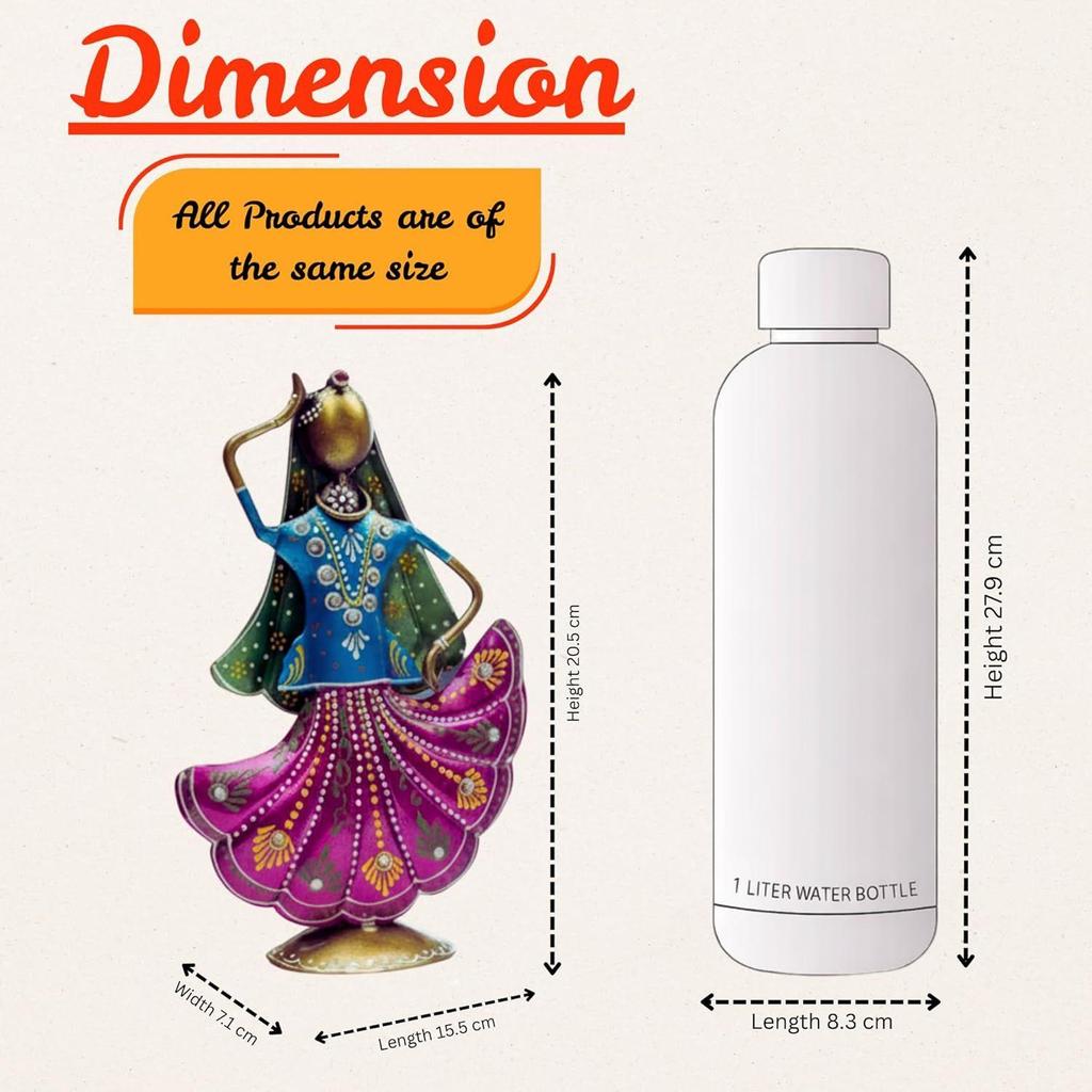 Home Decoration Items for Living Room, Home Decor Items, Rajasthani Dancing Doll Showpieces,House Warming Gifts