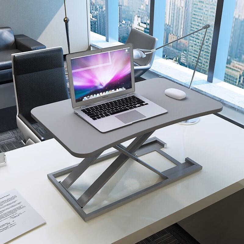 Homeglen Pneumatic Standing Desk Converter with Keyboard Tray
