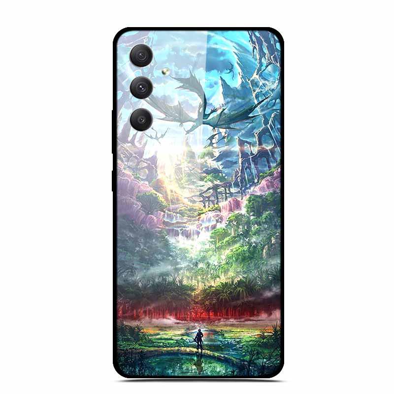 Starry Sky Tempered Glass Phone Case for Samsung A35 5G - Men's & Women's Models