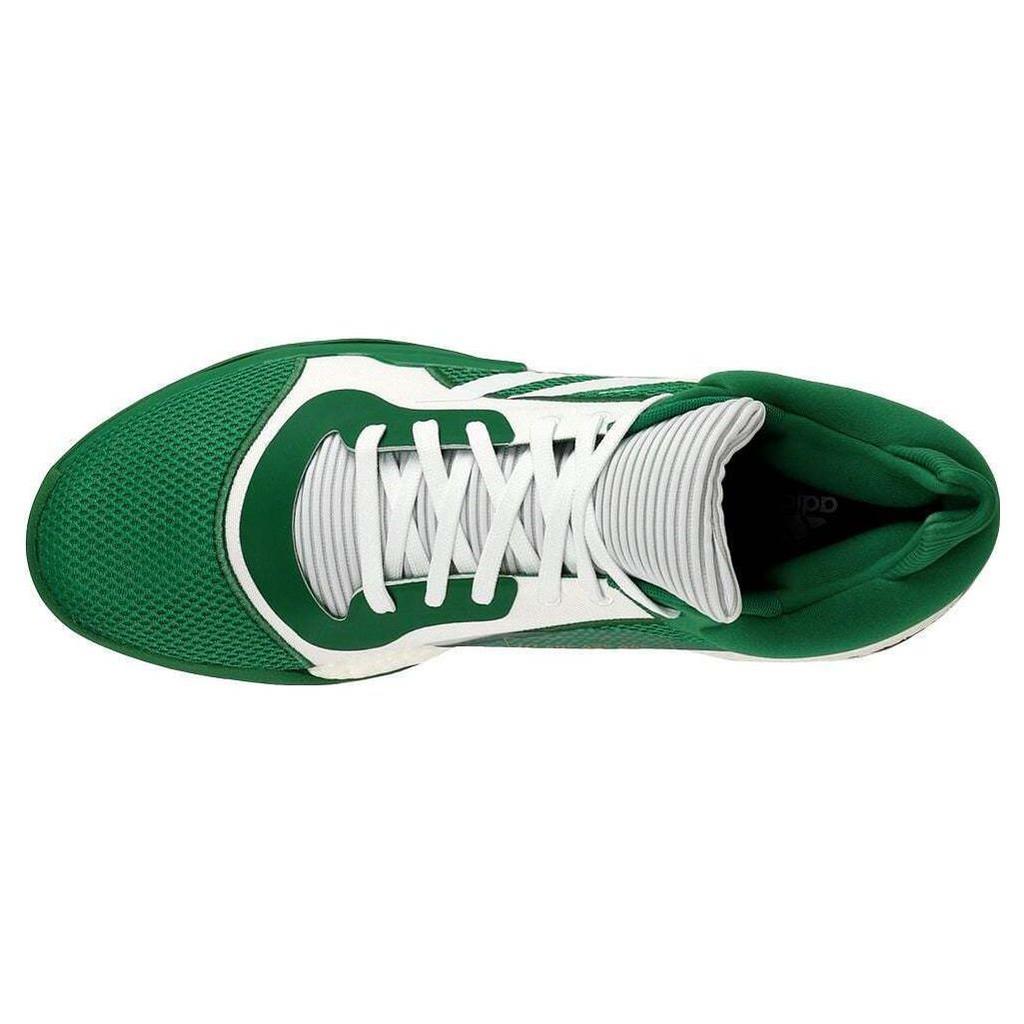 Adidas Sm Marquee Boost Low Team Fashion Versatile Shock Absorption Non-Slip Low Top Basketball Shoes Men Sneakers White Green G28760