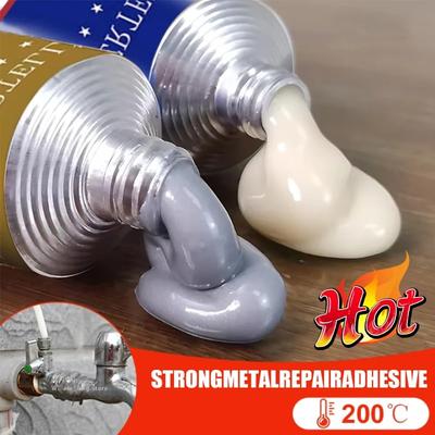 Colla per Saldatura a Freddo Colla per Riparazione Metallo Sigillante AB Resistente al Calore Plastica Magica ad Alta Resistenza Adesivo per Colata Resina Epossidica
