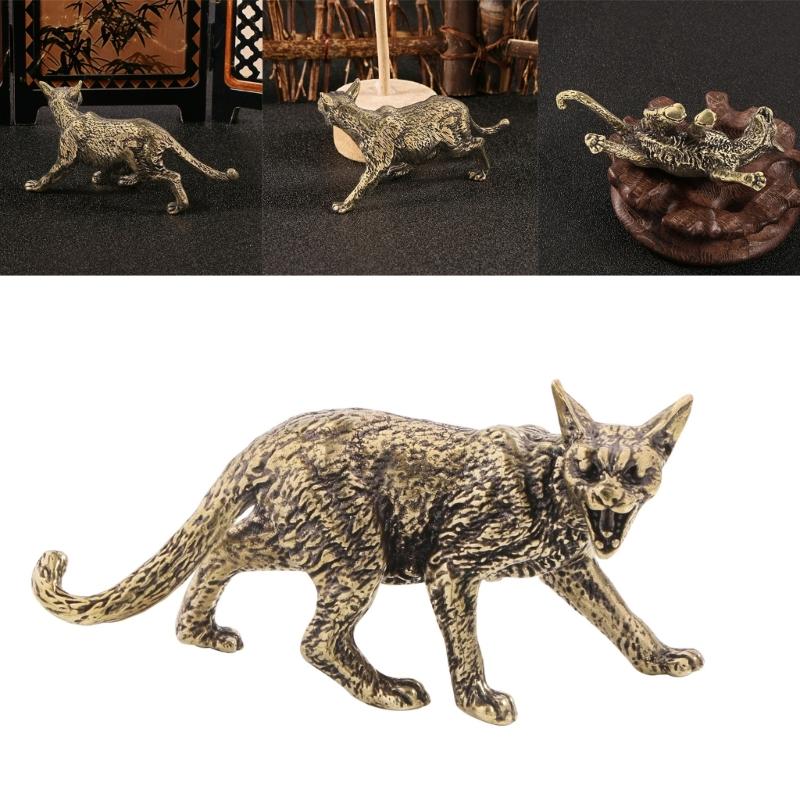 Animal Statues Figurines Retro Cats Statue Figurines Sculptures Tabletop Centerpieces Home Decors Collectibles Figurines