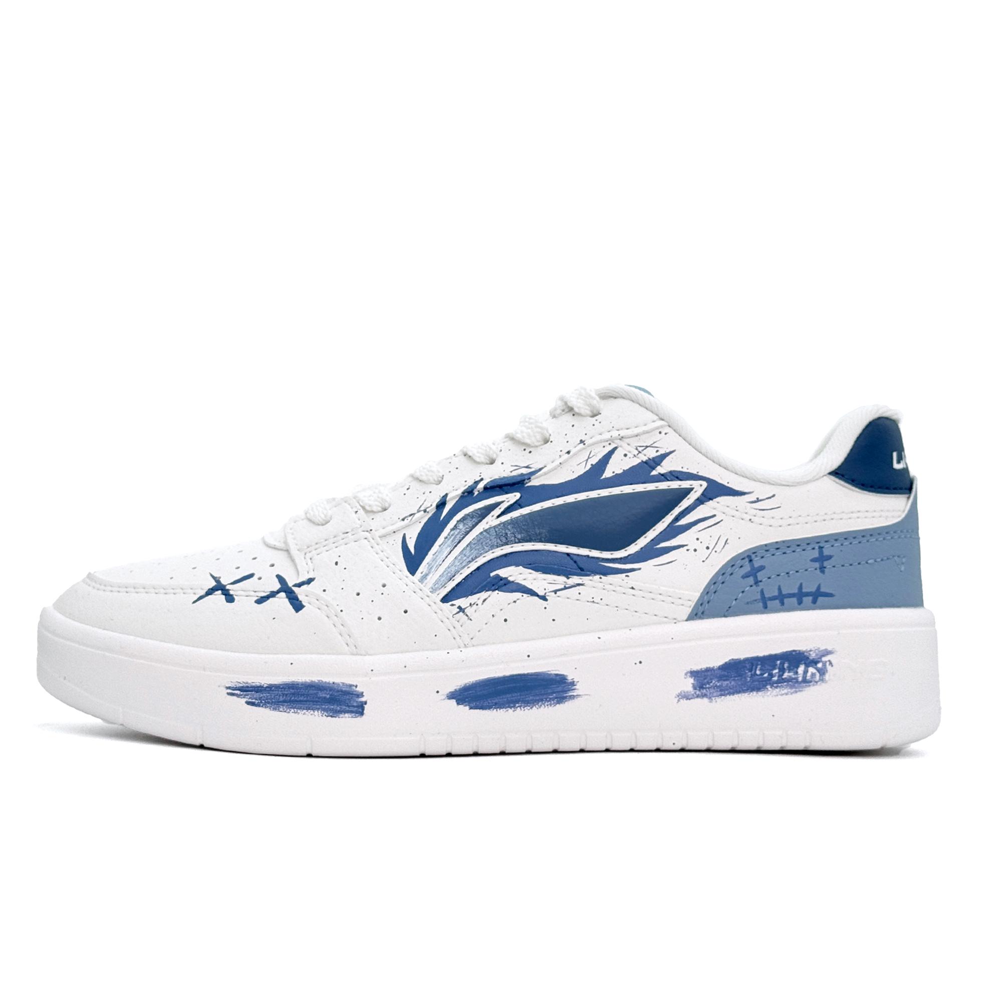 Li Ning Sycee V3 Fire Низкие Скейтбордические кроссовки Мужские Синие Новые AGCT339-4(Team1745-) 39