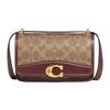 New Bandit Coated Canvas With Calfskin Handbag, Shoulder Bag Trumpets Women's Brown CF936-B4S55