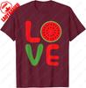 Water Melon Summer Vacation Love Watermelon TShirt Letter Print Tshirt Unisex Summer Cotton Casual Breathable Nostalgia Camisetas